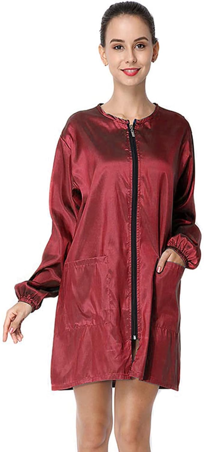 Polyester Fabric Salon Smock Professional Stylist Jacket Waterproof Haircut Cape Barber Apron