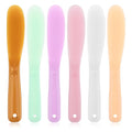 6Pcs Large Makeup Scoops Spatulas Plastic Cosmetic Spatula Face Mask Spoon Stick Applicator Beauty Spa Facial Skin Care Tools for DIY Cream Lotions Moisturizers Mixing and Sampling
