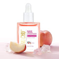 CHUCHU Nail Growth and Strengthener Oil for Cuticle - Peach Scent Cuticle Oil Repair Moisturizing Treatment - Natural Jojoba Vitamin B & E Nail Oil for Dry Cracked Nails