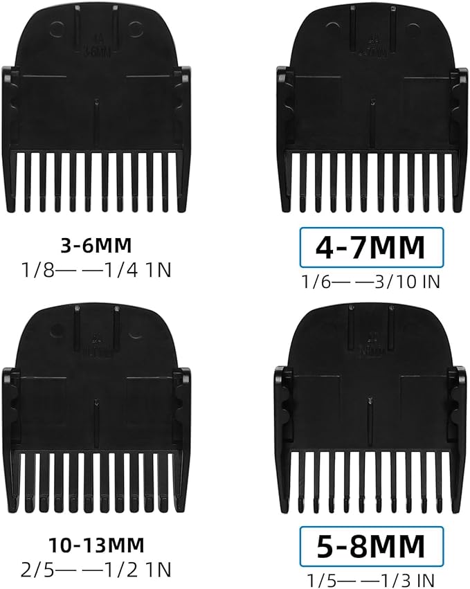 CR8GR8 Professional Guide Comb Fit Cutting Guider for Manscaped 4.0,4 Pack 8 Cutting Lengths from 1/8"-1/2" Inch Fit The Lawn Mower 4.0 Groin Hair Trimmer