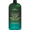 First Botany, ALL Natural Body Wash - Fights Body Odor, Athletes Foot, Jock Itch, Nail Issues, Dandruff, Acne, Eczema, Shower Gel for Women & Men, Skin Cleanser -16 fl oz (Tea Tree Mint)