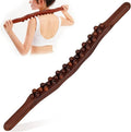 Guasha Wood Massage Stick Tools,31 Beads Back Massage Roller Stick,Lymphatic Drainage Massager for Body Shaping (31beads)