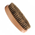 Boar Bristle Hair Beard Brush - Smoothing Travel Hairbrush with Soft Boar Bristles for Men & Women, Thick Coarse Hair, Brown