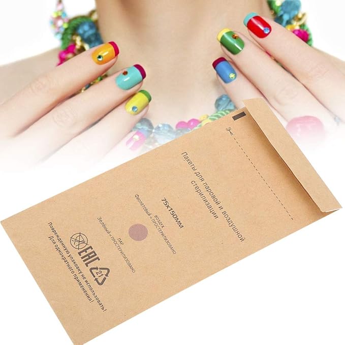 Nail Clean Bag BagNail Tool Clean PouchCosmetics Tool Clean PouchNail Machine Accessory [75*150mm]