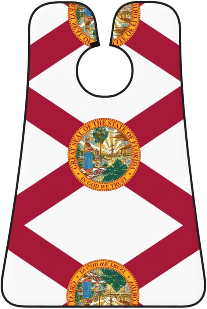 Flag Of Georgia Print Beard Bib Shaving Apron, Beard Hair Trimming Cape Gift For Dad