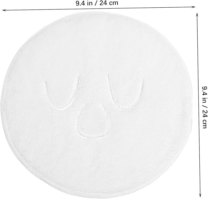 FRCOLOR 2pcs Moisturizing Spa Facial Towel Hot Compress Towel for Face Beauty Care