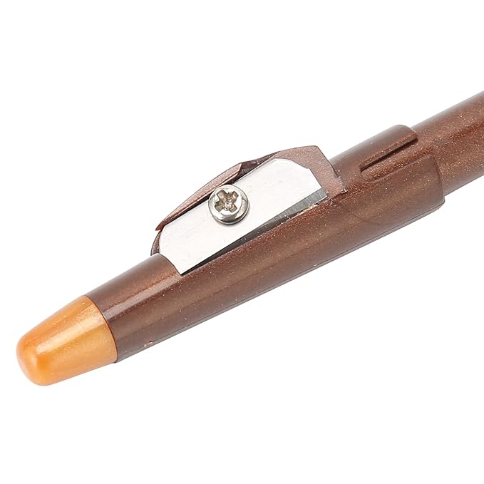 ANGGREK Beard Lineup Pen, White Hairline Pen Professional Beard Pencil Filler Household Beard Pencil Liner Shaping Styling Tool(Light Brown)