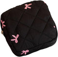 Storage Bags，Butterfly Knot Sanitary Pad Storage Organiser Portable Feminine Hygiene Holder Tampon Organiser for Travel and Daily Use