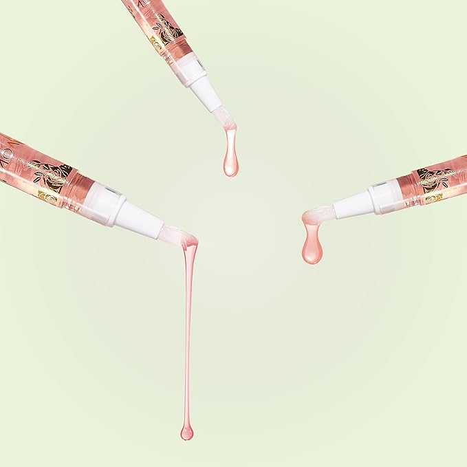 NOVAL Cuticle Oil Pens for Nails, Rose Scented 8 Mini Pens, Hydrating Cuticle Oil Pen Set for Dry Cuticles, Travel Size & Gift-Ready