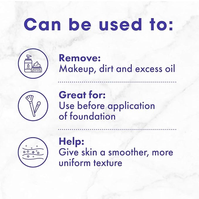 Buf-Puf Regular Facial Sponge, Dermatologist Developed, Removes Deep Down Dirt & Makeup that Causes Breakouts and Blackheads, Reusable, Exfoliating, White, 1 Count (Pack of 2)