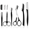 Eyebrow Kit, Multipurpose Exfoliating Dermaplaning Tool Face kits for Women Girl, Eyebrow Grooming Set (9 in 1)