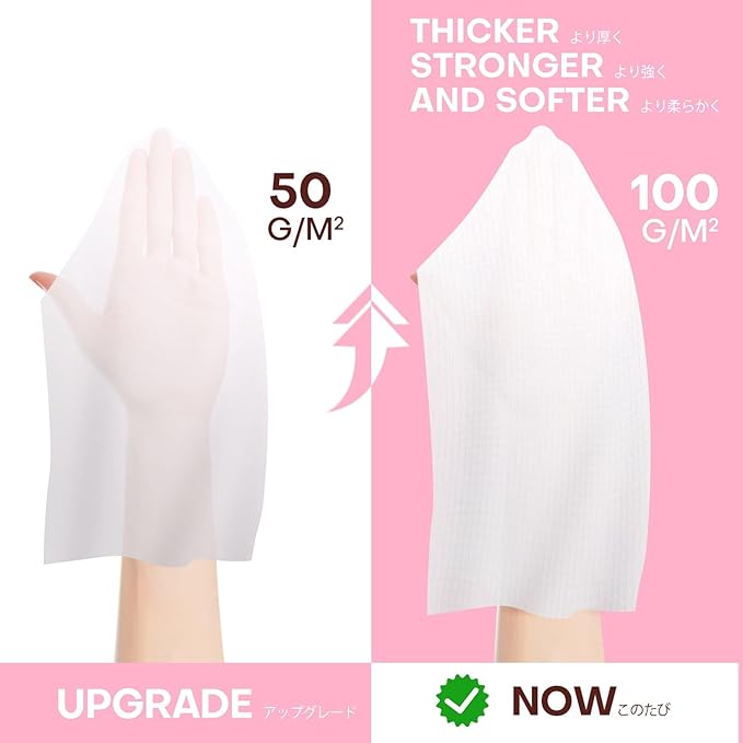 Disposable Face Towel Large Ultra Soft Compressed Towel Tablets for Travel Individually Wrapped, 12x9 Inch Portable Face Washcloths Reusable for Gym Hiking Camping Outdoor Sports(50 Pcs Pink)