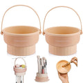 2 Pack Makeup Brush Cleaner Mat 3 in 1 Silicone Makeup Brush Cleaning Bowl Makeup Brush Sponge Scrubber Tool for Cleaning, Storage and Upside Down Drying, （Two Khaki）