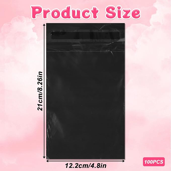 100 Pcs Sanitary Napkin Disposal Bags, Women Tampon Disposal Bags, Feminine Disposable Bag for Sanitary Pads, Privacy, Black Sealed Opaque