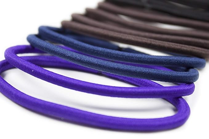 Scunci No Damage Effortless Beauty Thick Hair Elastics, 24-Count