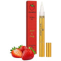 Cuticle Oil Pen - Strawberry Scent, Vitamin E Nail Strengthener and Growth Serum for Nail Care, Nourishing and Hydrating Formula for Healthier, Stronger Nails - Gift Idea