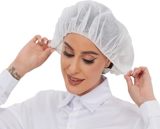 ZMDREAM Hair Nets Disposable Bouffant Cap for Food Service Beauty Latex Free