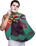 Pinks Cotton Candy Print Beard Bib Shaving Apron, Beard Hair Trimming Cape Gift For Dad