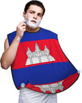 Flag Of Bangladesh Print Beard Bib Shaving Apron, Beard Hair Trimming Cape Gift For Dad