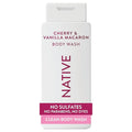 Native Body Wash Contains Naturally Derived Ingredients | For Women & Men, Sulfate, Paraben, & Dye Free Leaving Skin Soft and Hydrating | Cherry & Vanilla Macaron 18 oz