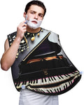 Ocean Fishes Print Beard Bib Shaving Apron, Beard Hair Trimming Cape Gift For Dad
