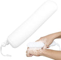Bath Brush Head with Sponge,Back Scrubber Bath Mesh Bath Body Brush Head for Elderly Aid Bathing and Shower(White Head)
