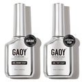GAOY Crystal Glossy Gel Top and Base Coat Set, 16ml 2 Pcs High-Gloss Top Coat and No Wipe Foundation Combination for UV Light Gel Nail Polish