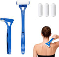 Back Lotion Applicator, Foldable Handle with 3 Reusable Foam Rollers, Back Tanning Applicator, Evenly Applies Moisturizer Cream Ointment to Hard-to-Reach Areas for Men & Women & Seniors
