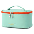 Meiyuuo Makeup Bag Large Cosmetic Bags for Women Girls Cute Travel Zipper Pouch Toiletry Organizer for Beauty Essentials Waterproof (Light Green)