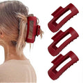 Fashion Hair Clips, Cloud Hair Pins for Women, 3.9 inch Hair Claw Clip for Thick/Fine/Thin/Curly Hairstyle, Amber 3 Pack