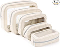 5PCS Diaper Bag Organizer Pouch Set, TSA Approved Toiletry Bag，Clear Waterproof TPU Makeup Bag Set Travel Organizer Bags for Women and Kids,Mothers Day Gifts