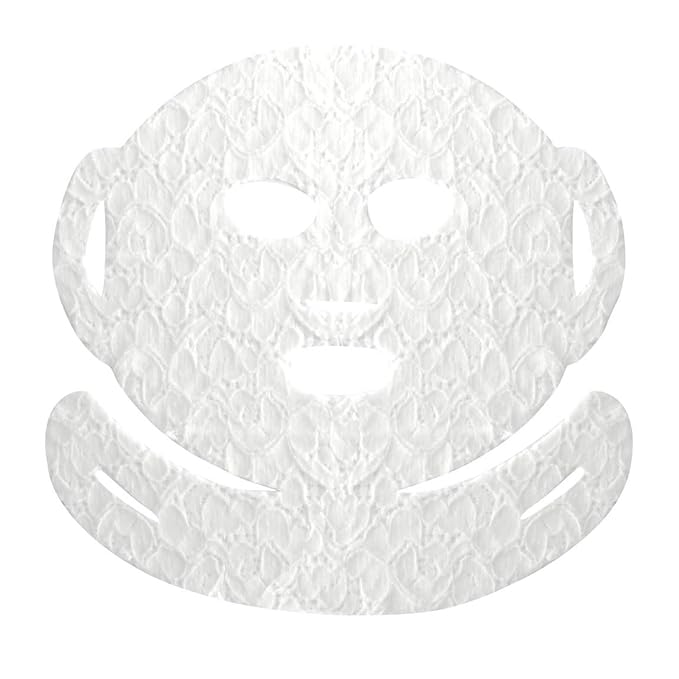 LACE YOUR FACE Patented Compression Facial Mask, AS SEEN ON SHARK TANK, Reusable Biodegradable Cotton Anti Aging Skin Care, Brightening Bearberry, Single