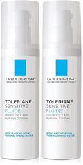 La Roche-Posay Toleriane Sensitive Fluide Protective Moisturizer,Lightweight Oil-Free Face Moisturizer,For Sensitive Skin,(Pack of 2)