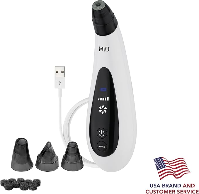 Spa Sciences - MIO - Diamond Tip Microdermabrasion Blackhead Remover, Pore Cleansing, & Resurfacing System - Reduces Acne Scars, Wrinkles, and Exfoliates for Clearer Skin