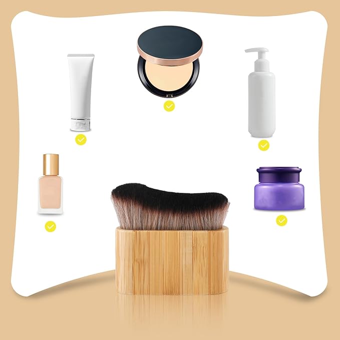 Self Tanning Brush, Self Tanner Applicator Blend Brush for Beauty Tan Bronzer, Foundation Makeup Spray Tan Blending Body Brushes for Face Leg
