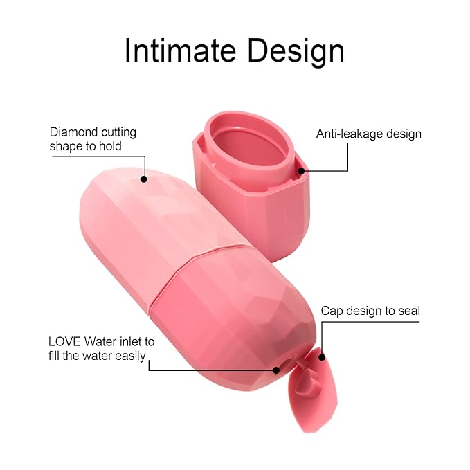 Diamond ice Cube Roller - Silicone Skin Care ice Roller for face & Eye Puffiness Relief Beauty gua sha Facial Tools Massage ice Mold cryo Cube ice Roller Best Women’s Gift (White)