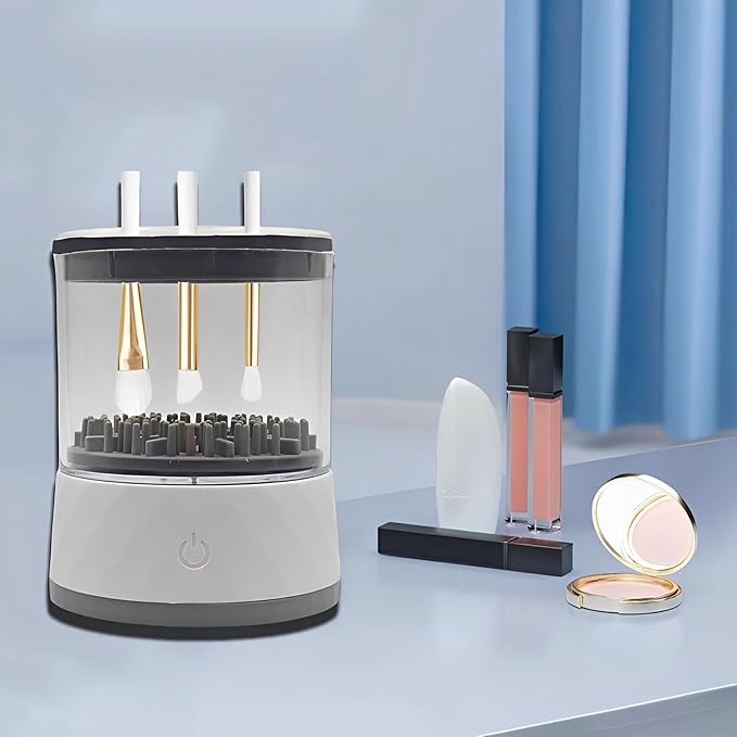 1PC Electric Makeup Brush Cleaner Machine, Portable Deep Clean Washer for Cosmetics Brushes, Fast & Easy Cleaning Tool