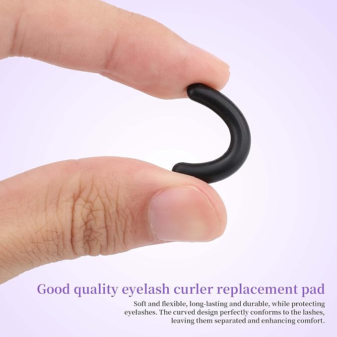 100pcs Replacement Eyelash Curler Refills for Tweezerman, Rubber Eye Lash Curler Pads for Enhanced Comfort and Curl (5 Colors)