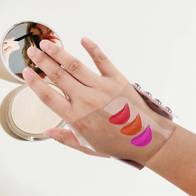 FRCOLOR 2pcs Makeup Mixing Palette Gloves Foundation Blending Tray Cosmetic Mixing Plate for Professional Artists Beauty Tools