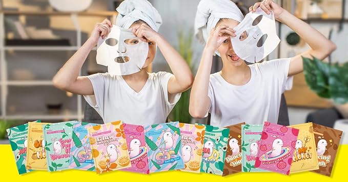ZealSea Face Masks Skincare for Women, Variety 14Days Facial Sheet Mask Set for Deep Hydrating & Glow, Daily Self-Care Gift & Family Moment for Teens Kids Girls Birthday Party,Safe for all Skin types