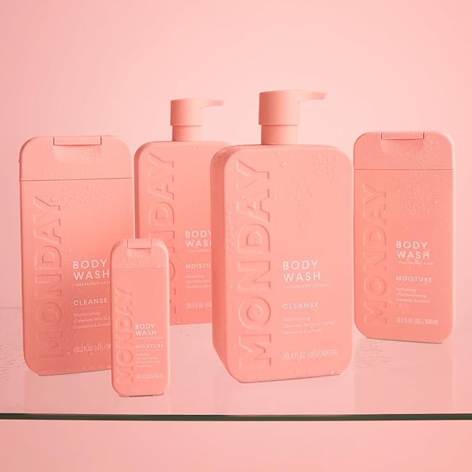 MONDAY HAIRCARE MOISTURE Body Wash in Fresh Gardenia with Hyaluronic Acid & Shea Butter for All Skin Types, 600 mL