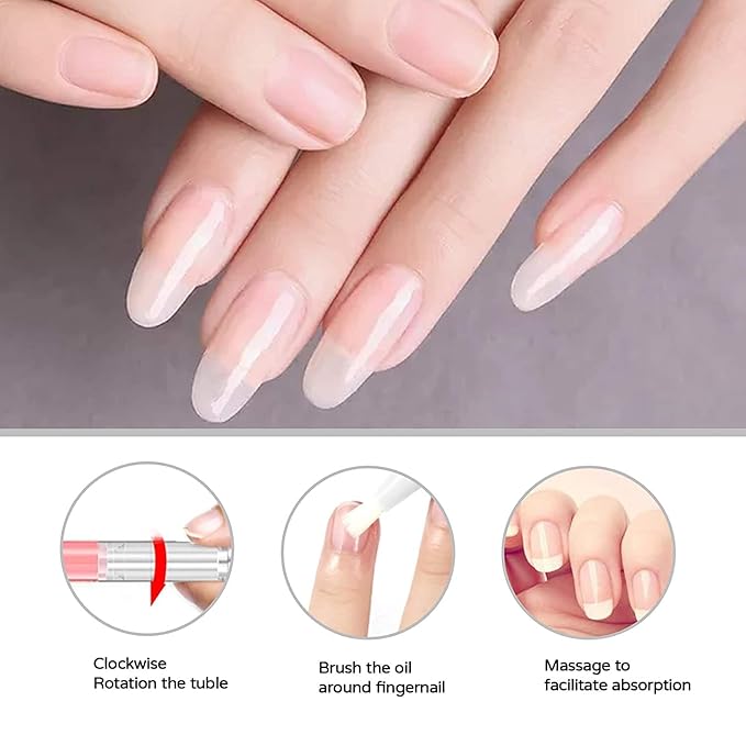 AIJIMEI 8pcs Cuticle Oil Pens Cuticle Nail Oil Cuticle Nail Nutrition Cuticle OilPen for Nails Moist Nail Repair Nail Care Essential OilMoist