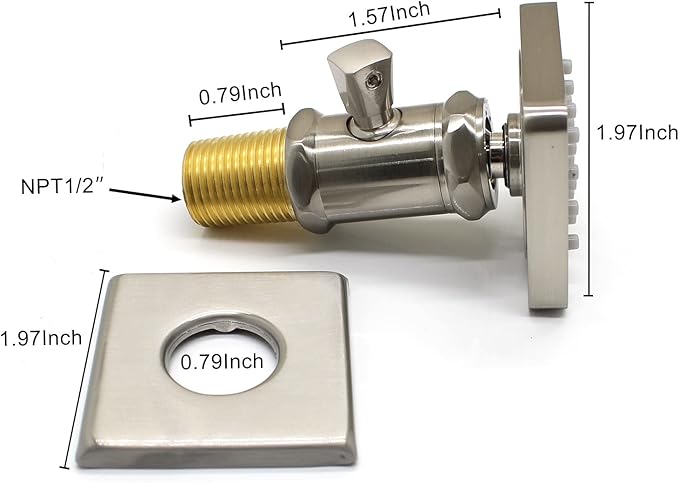 Solid Brass Independent Switch Shower Body Jets 6pcs Body Sprayer for Shower Massage Jets Wall Mount, Showerhead Can Swivel, Flow Can Be Controlled, Brushed Nickel