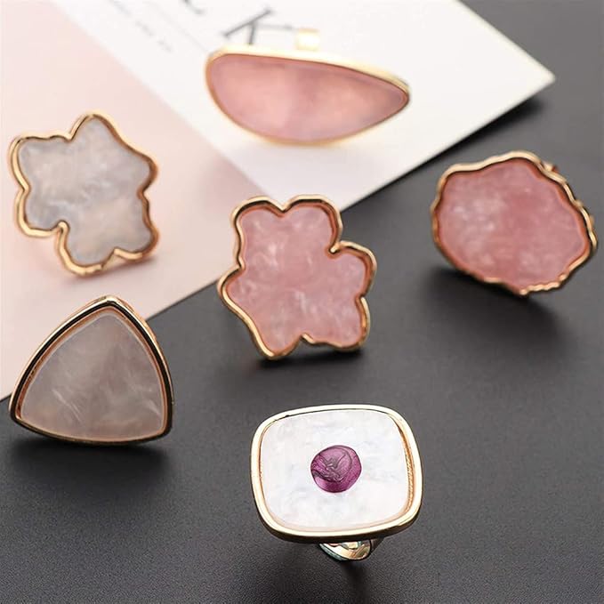 AKOAK Adjustable Mini Nail Ring Tray, Resin Nail Art Gel Makeup Plate Palette, Ring Gel Polishing Mixing Tray DIY Color Plate Nail Art Polishing Paint Plate (Bear, 3Pcs)