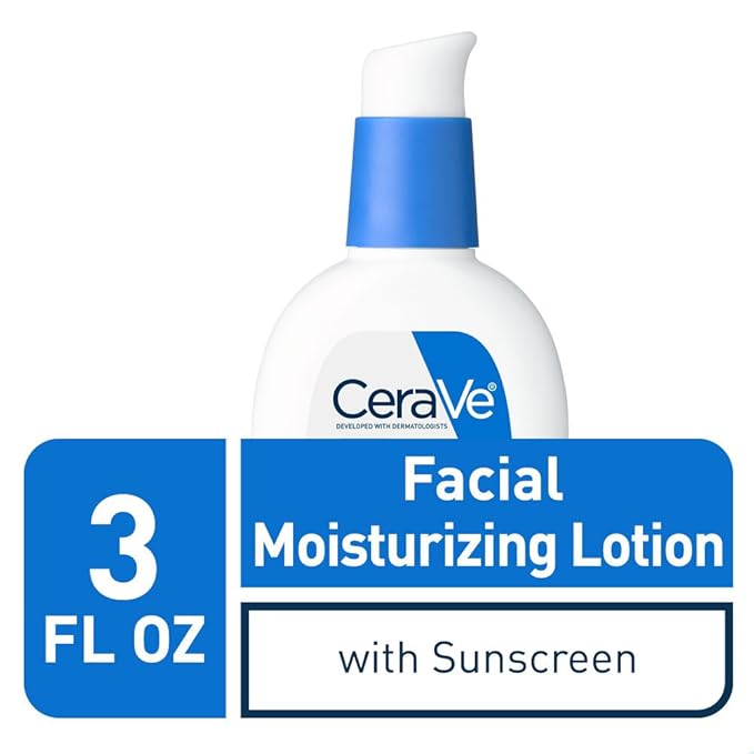 CeraVe Facial Moisturizing Lotion AM SPF 30 | 3 Ounce | Daily Face Moisturizer with SPF | Fragrance Free