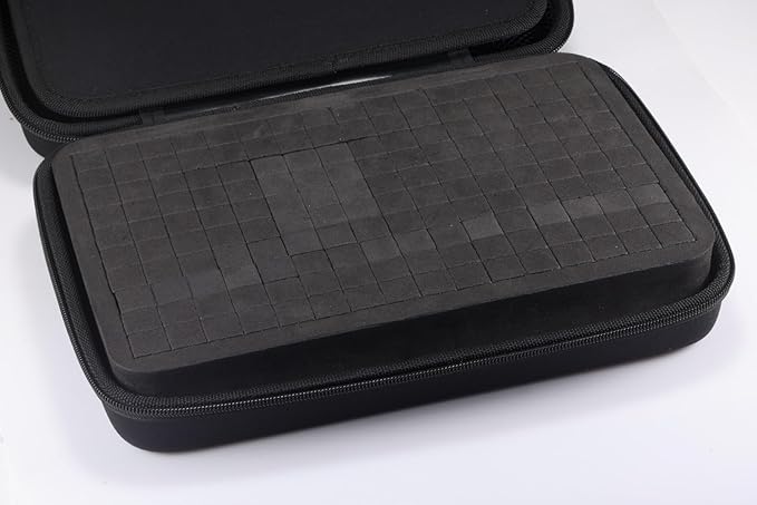 +skin PackPro Customizable Travel Case Bag Waterproof Toiletry, Electronics Organizer Pluckable Foam Insert Grooming, Shaving Kit, Cologne, Razor, Tech Accessories, Essentials (Black, Core (Medium))