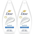Dove Body Wash, Hydrate 2-Pack – Moisturizing Cleanser for Smooth, Soft Skin, 15.2 Oz Ea
