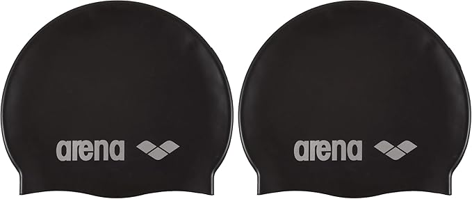 Arena Classic Unisex Soft Silicone Swim Cap for Women and Men, Intensive Training Comfortable Non-Slip Long Hair Swimming Hat