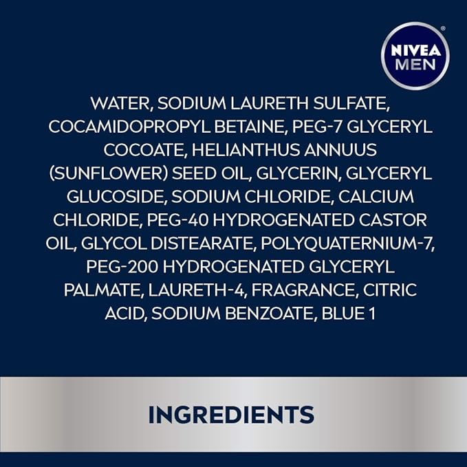 Nivea Men Sport Body Wash with Revitalizing Minerals, 16.9 Fl Oz Bottle (Pack of 2)