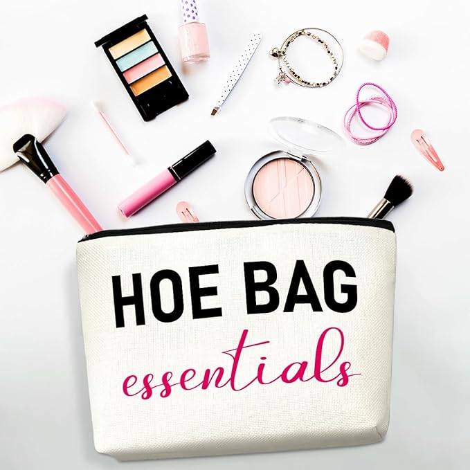 Funny Gifts for Women Friends Hostess Gift Ideas Cool Gifts for Women Girls Ideas Gag Gift Girls Weekend Overnight Fun Makeup Travel Toiletry Bag Large Capacity Canvas Zipper Pouch Cosmetic Bag